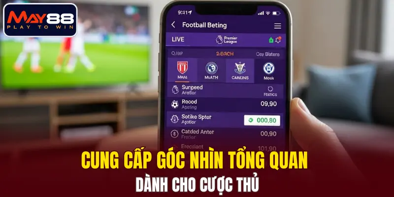 Cung cấp góc nhìn tổng quan dành cho cược thủ